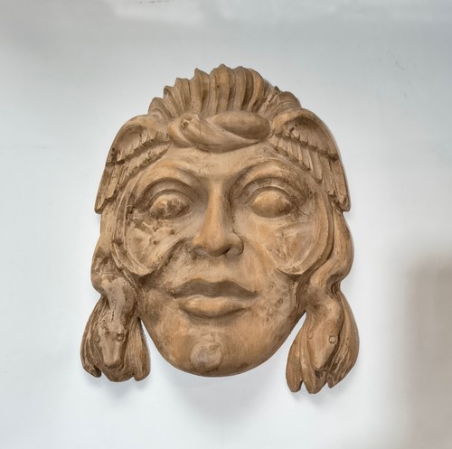 Maschera antica medusa legno - medusa,