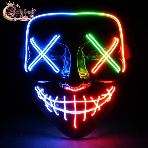 Maschera horror led - a, come