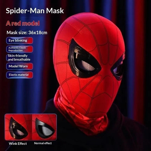 1pcs maschera spiderman - 1pcs, adulti