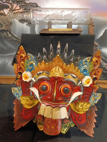 Maschera decorativa legno - maschera,