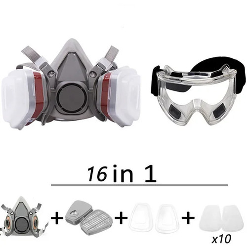 Maschera gas mezza faccia 6200 - maschera,