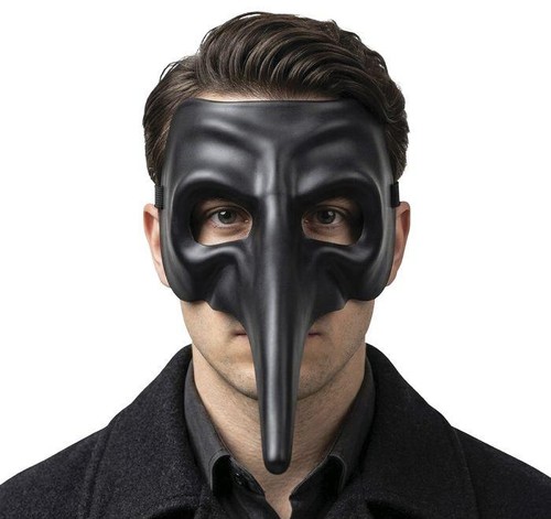 Maschera nera veneziana con